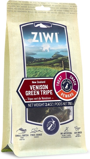 Ziwi Venison Green Tripe Dog Treats 70g