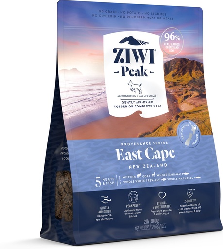 Ziwi Peak East Cape Grain-Free Air-Dried Dog Food 900g