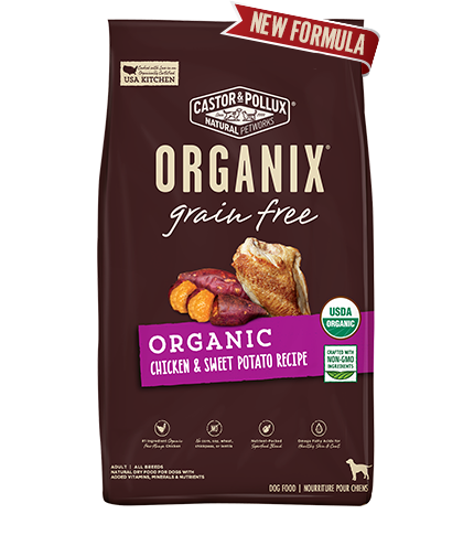 Castor &amp; Pollux ORGANIX Organic Chicken &amp; Sweet Potato Recipe Grain-Free Dry Dog Food 8.2kg