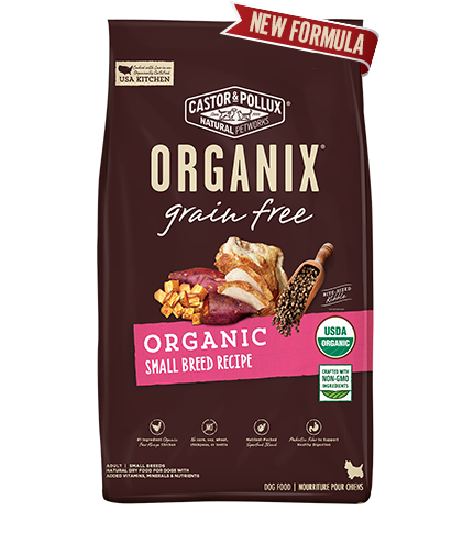Castor &amp; Pollux ORGANIX Organic Small Breed Recipe Grain-Free Dry Dog Food 4.5kg