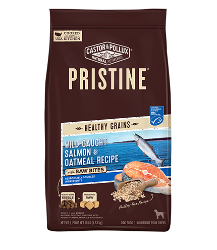 Castor &amp; Pollux Pristine Healthy Grains Wild-Caught Salmon &amp; Oatmeal Recipe Dry Dog Food 8.2kg