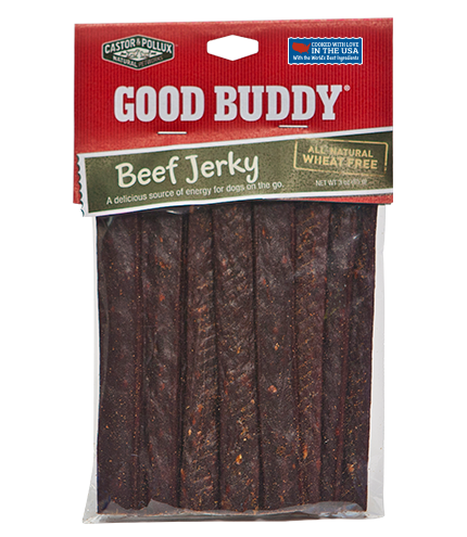 Castor &amp; Pollux Good Buddy All Natural Wheat Free Beef Jerky Dog Treats 85g