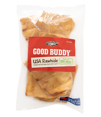 Castor &amp; Pollux Good Buddy USA Rawhide Chips Dog Treats 113g