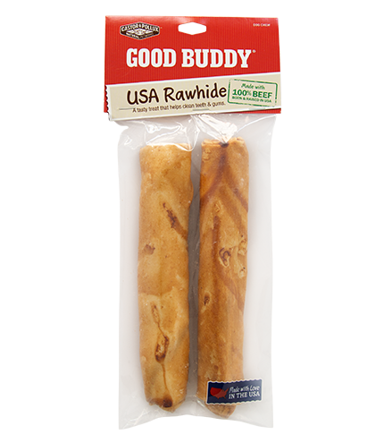 Castor &amp; Pollux Good Buddy USA Rawhide Sticks Dog Treats 7in 2 Pack