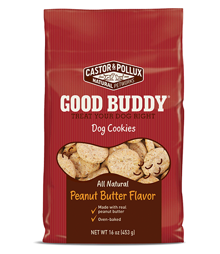 Castor &amp; Pollux Good Buddy Peanut Butter Flavor Cookies Dog Treats 453g