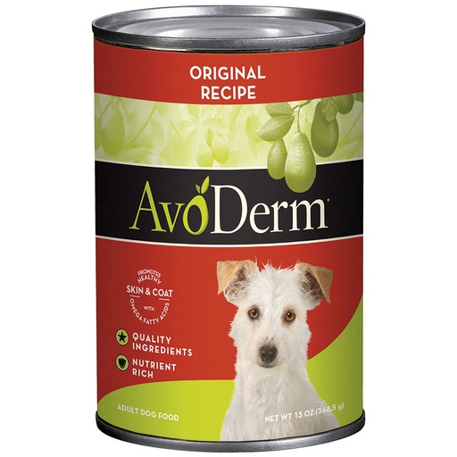 AvoDerm Natural Original Recipe Case of 12 Canned Dog Food 368.5g