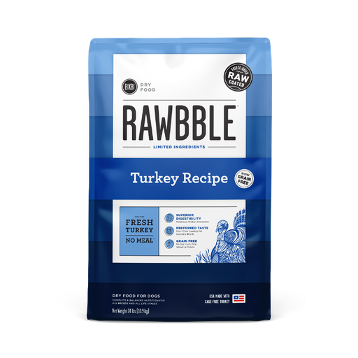 BIXBI RAWBBLE Fresh Turkey Recipe Limited Ingredient Grain-Free Dog Food 10.9kg