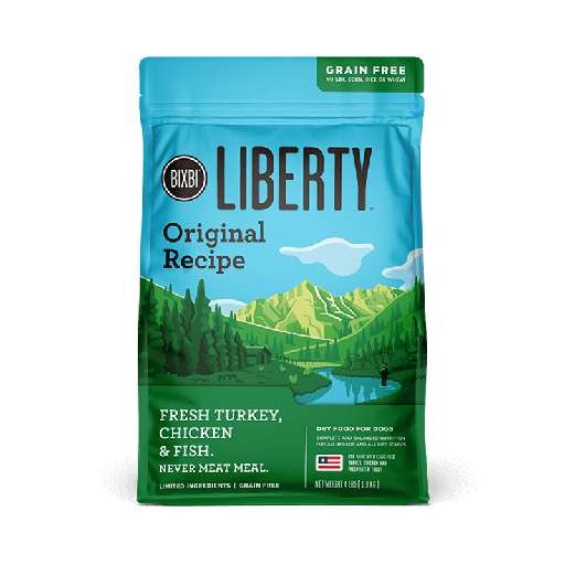 BIXBI Liberty Original Recipe Fresh Turkey, Chicken &amp; Fish Grain-Free Dry Dog Food 10kg