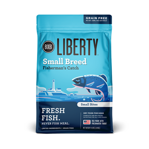 BIXBI LIBERTY FISHERMAN'S CATCH Small Breed Grain-Free Dry Dog Food 5kg