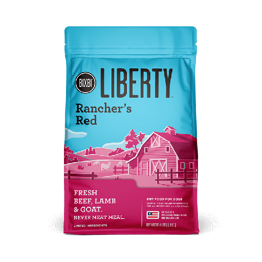 BIXBI Liberty Rancher's Red Fresh Beef, Lamb &amp; Goat Dry Dog Food 10kg