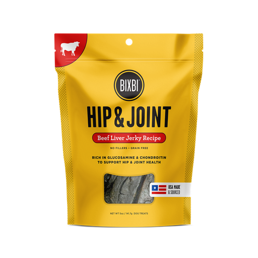 BIXBI Hip &amp; Joint Beef Liver Jerky Recipe Dog Treats 340g