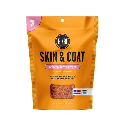 BIXBI Skin &amp; Coat Salmon Jerky Dog Treats 283g