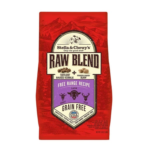 STELLA &amp; CHEWY'S RAW BLEND FREE RANGE DRY DOG FOOD 10kg