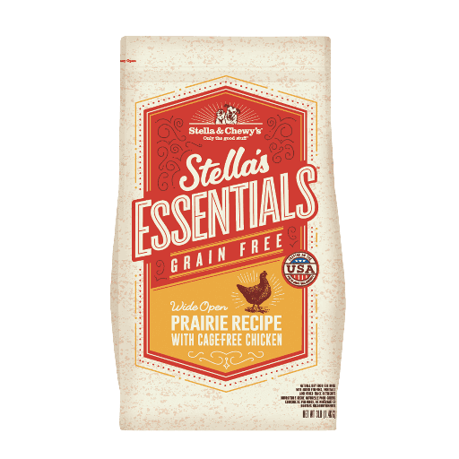 STELLA &amp; CHEWY'S ESSENTIALS WIDE OPEN PRAIRIE RECIPE WITH CAGE-FREE CHICKEN DRY DOG FOOD 11.3kg