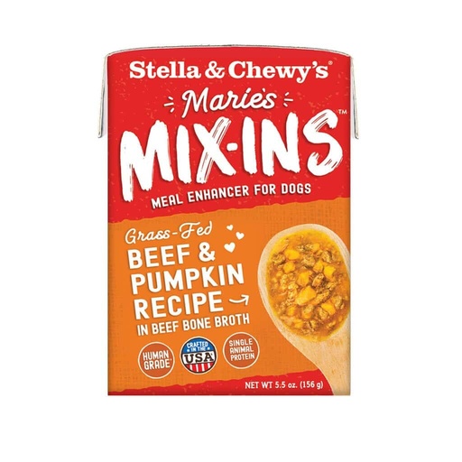 STELLA &amp; CHEWY'S MARIES MIX-INS BEEF &amp; PUMPKIN RECIPE WET DOG FOOD 156g