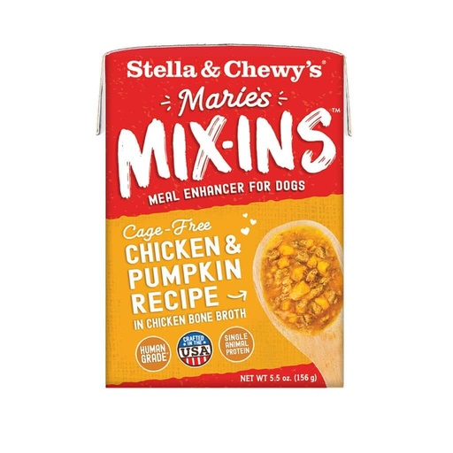 STELLA &amp; CHEWY'S MARIES MIX-INS CHICKEN &amp; PUMPKIN RECIPE WET DOG FOOD 156g