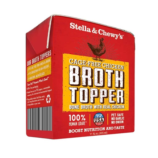 STELLA &amp; CHEWY'S CAGE-FREE CHICKEN BROTH DOG FOOD TOPPER 325ml