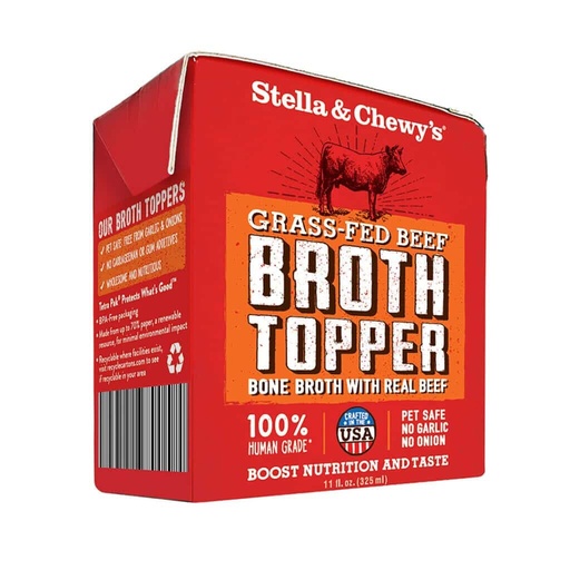 STELLA &amp; CHEWY'S GRASS-FED BEEF BROTH DOG FOOD TOPPER 325ml