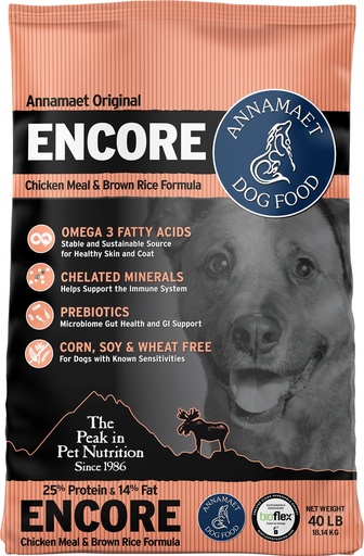 Annamaet Encore 25% Dry Dog Food 18.1kg