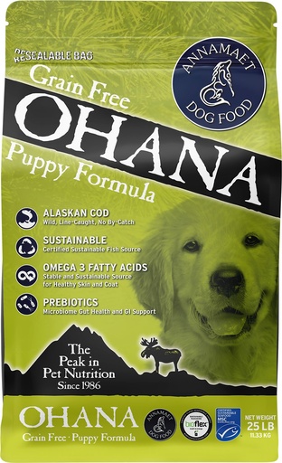 Annamaet Grain-Free Ohana Puppy Formula Dry Dog Food 11.3kg