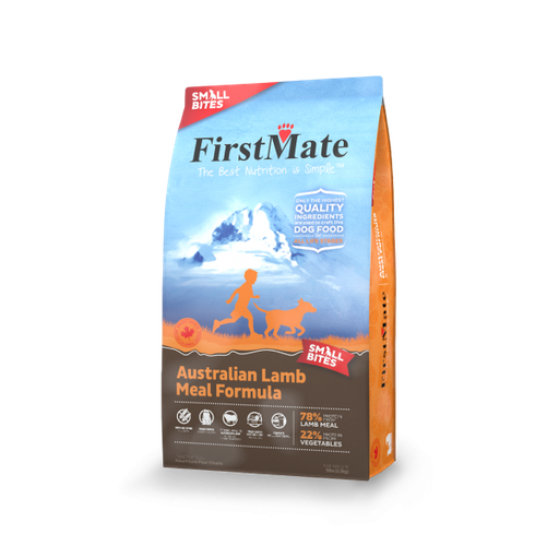 FirstMate Limited Ingredient Diet Grain-Free Small Bites Australian Lamb Meal Formula Dry Dog Food 6.6kg