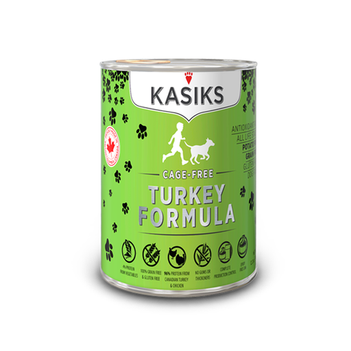 FIRSTMATE KASIKS Cage-Free Turkey Formula Grain-Free Case of 12 Canned Dog Food 345g