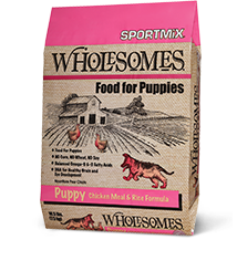 SPORTMiX Wholesomes Puppy Chicken Meal &amp; Rice Formula Dry Dog Food 13.6kg