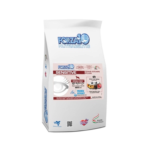 FORZA10 NUTRACEUTIC SENSITIVE TEAR STAIN PLUS GRAIN-FREE DRY DOG FOOD 4kg