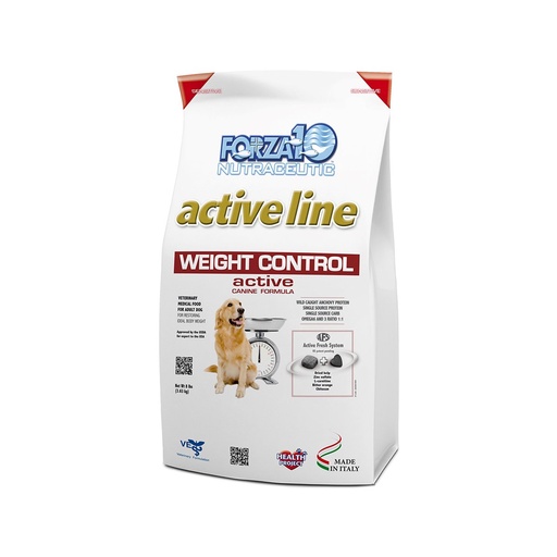 FORZA10 NUTRACEUTIC ACTIVE LINE WEIGHT CONTROL DIET DRY DOG FOOD 3.63KG