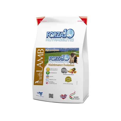 FORZA10 NUTRACEUTIC MAINTENANCE EVOLUTION LAMB DRY DOG FOOD 8.16KG