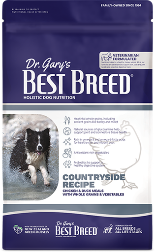 Dr. Gary's Best Breed Holistic Countryside Recipe With Chicken with Vegetables &amp; Herbs Dry Dog Food 11.8kg