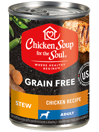 Chicken Soup for the Soul Chicken Recipe Stew Grain-Free Case of 12 Canned Dog Food 368g