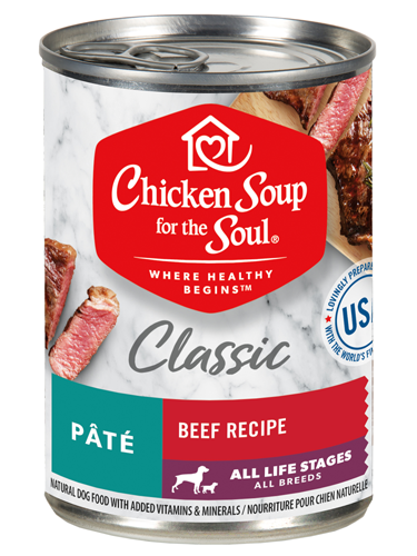 Chicken Soup for the Soul Classic Beef Recipe Pâté Case of 12 Canned Dog Food 374g