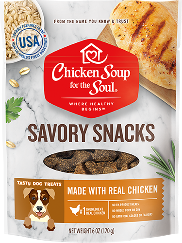 CHICKEN SOUP FOR THE SOUL Savory Snacks Real Chicken Dog Treats 170g