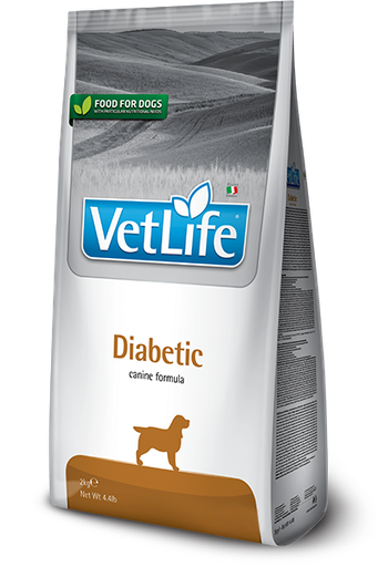 FARMINA VETLIFE DIABETIC CANINE DRY DOG FOOD 12KG