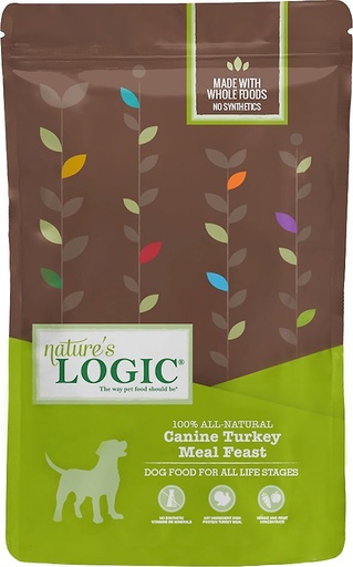 Nature's Logic Canine Turkey Meal Feast All Life Stages Dry Dog Food 11.33kg