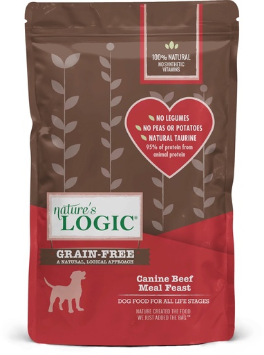 Nature's Logic Canine Beef Meal Feast Grain-Free Dry Dog Food 25kg