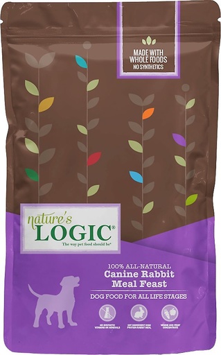 Nature's Logic Canine Rabbit Meal Feast All Life Stages Dry Dog Food 11.33kg