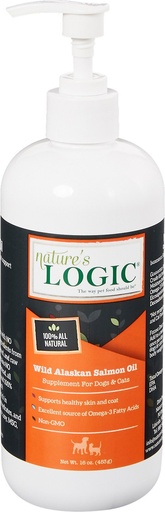 Nature's Logic Wild Alaskan Salmon Oil Dog &amp; Cat Supplement, 453g