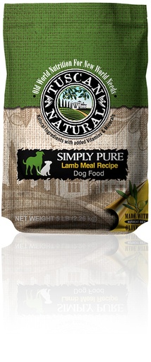 TUSCAN NATURAL Simply Pure Lamb Meal Recipe Dry Dog Food 13kg