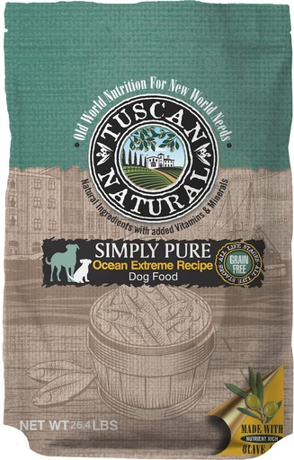 TUSCAN NATURAL Simply Pure Ocean Extreme Recipe Grain Free Limited Ingredient Diet Dry Dog Food 12kg