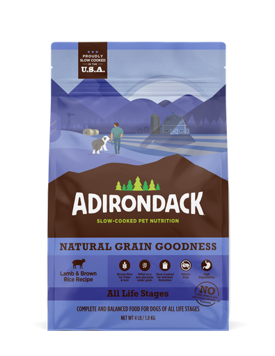 ADIRONDACK ALL LIFE STAGE LAMB MEAL &amp; BROWN RICE RECIPE DRY DOG FOOD 11.3KG