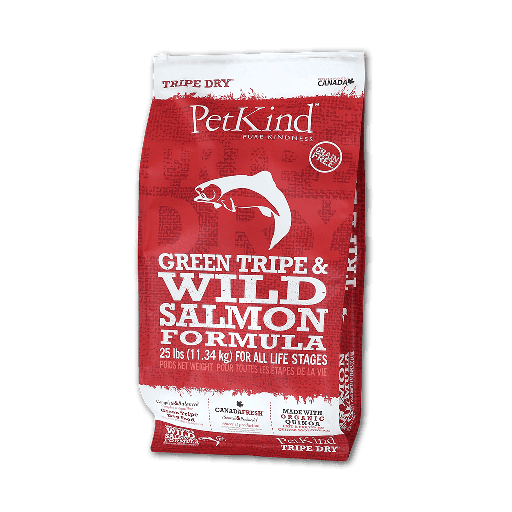 PETKIND Tripe Dry  Green Tripe &amp; Wild Salmon Formula Grain-Free Dry Dog Food 11.3kg