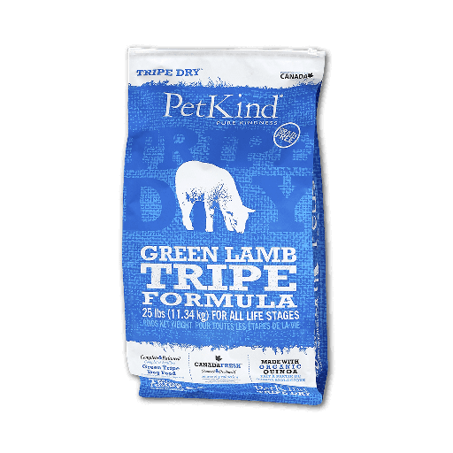 PETKIND Tripe Dry  Green Lamb Tripe Formula Grain-Free Dry Dog Food 11.3kg