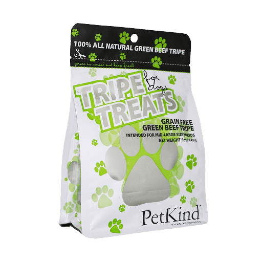 PETKIND 100% Natural Grain-Free Green Beef Tripe Dog Treats 141g