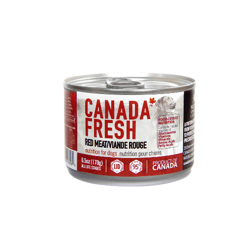 PETKIND Canada Fresh Dog Red Meat Formula Case of 24 Wet Canned Dog Food 170g