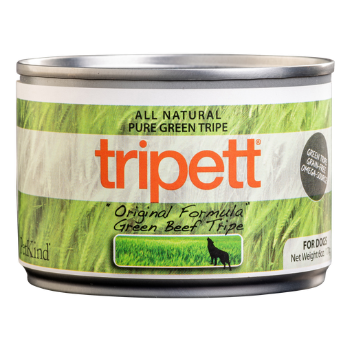 PETKIND Tripett Original Formula Green Beef Tripe Grain-Free Case of 24 Wet Canned Dog Food 170G