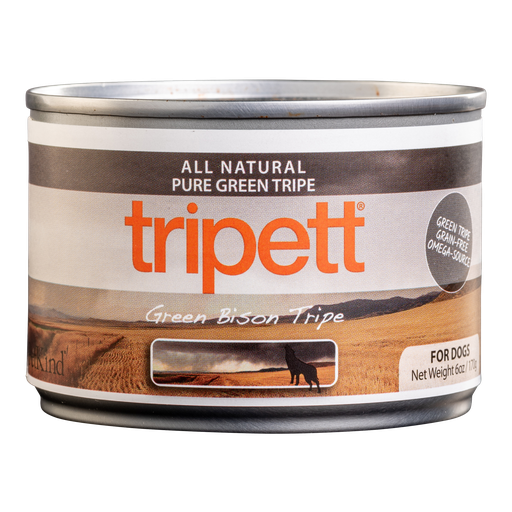 PETKIND Tripett Green Bison Tripe Grain-Free Case of 12 Wet Canned Dog Food 170g