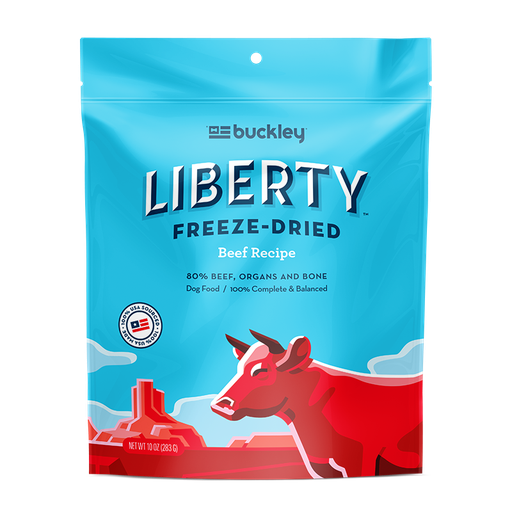 BUCKLEY Liberty Beef Recipe Freeze Dried Dog Food 567g