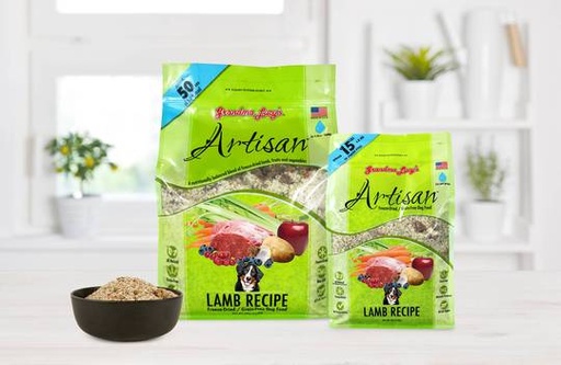 GRANDMA LUCY'S Artisan Lamb Grain-Free Freeze-Dried Dog Food 1,36kg